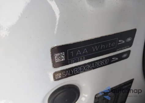 2019 Land Rover Range Rover Velar P250 S from USA, damaged, VIN SALYB2EX2KA783830